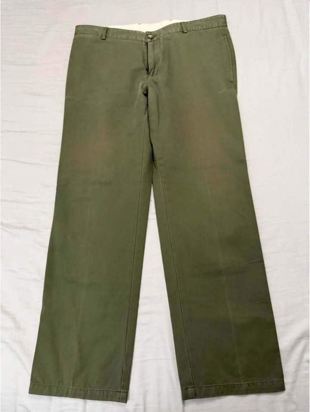 Vintage Lacoste Olive Green Chino Pants Size 46 or US Mens 36 X 30 Used Like New
